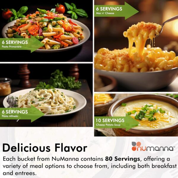 NuManna Grab-n-Go Bucket 80 Servings GMO Free, No Added Pres...