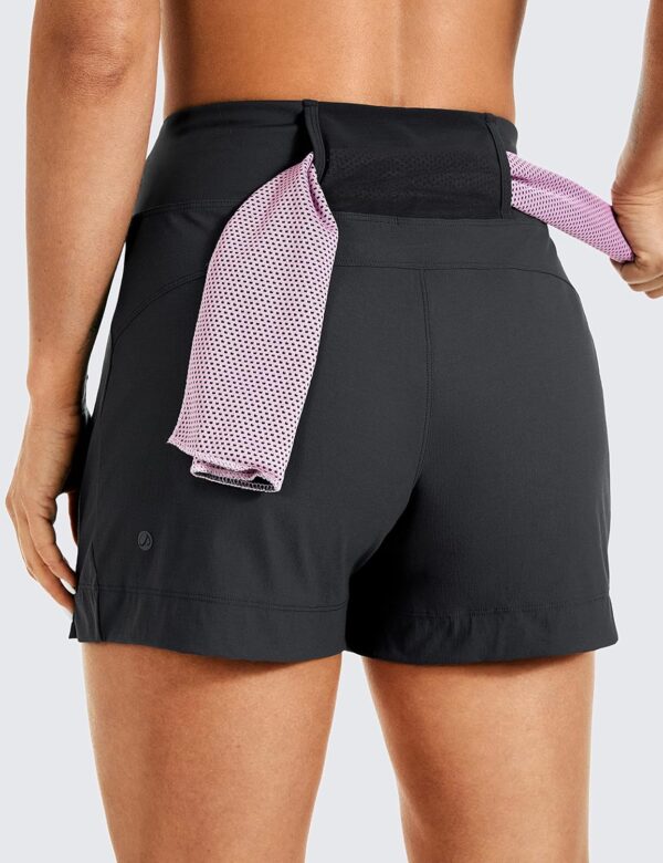 CRZ YOGA Women's Lightweight Mid Rise Hiking Shorts 4'' - St...