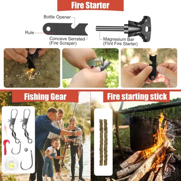 Gifts for Men Dad Husband, Christmas Day, Survival Kits 14 i...