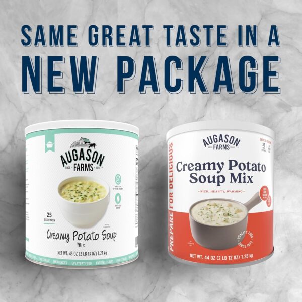 Augason Farms Creamy Potato Soup Mix Can, Emergency Food Sup...