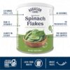 Augason Farms Dehydrated Spinach Flakes Can, Emergency Food ...