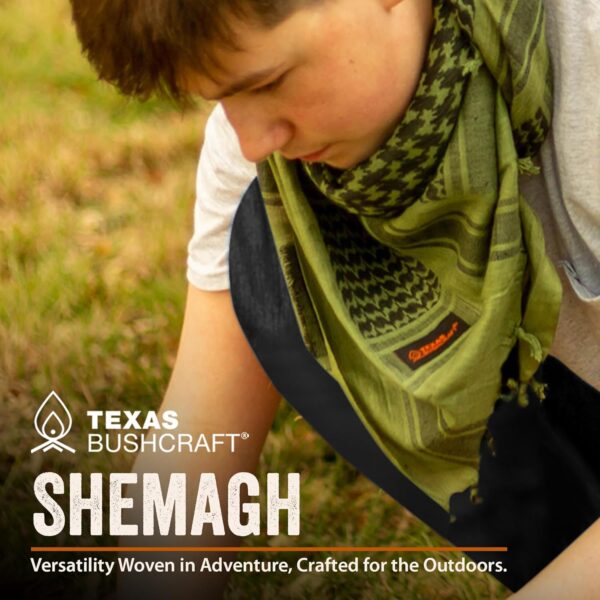 Texas Bushcraft Tactical Shemagh - Authentic Keffiyeh 100% C...