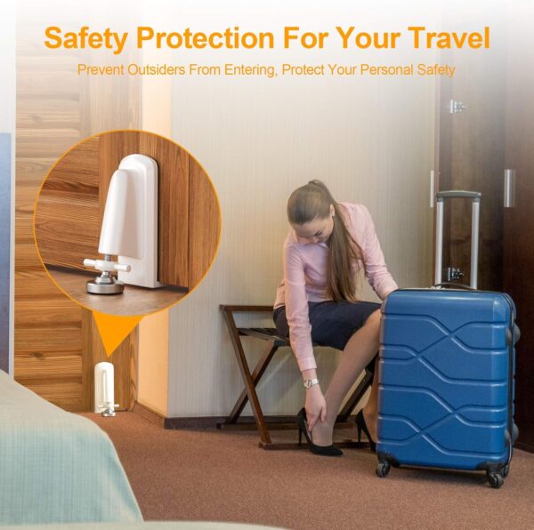 Portable Door Jammer for Travel - Door Stoppers Security Ant...