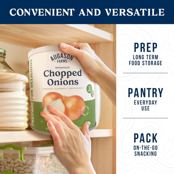 Augason Farms Dehydrated Chopped Onions Can, Emergency Food ...