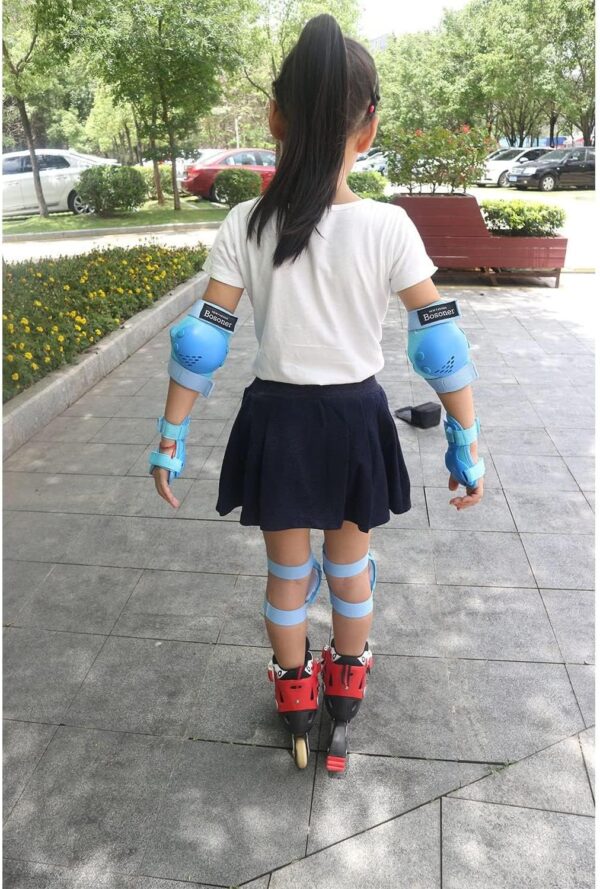 BOSONER Kids/Youth Knee Pads Elbow Pads Wrist Guards Set for...