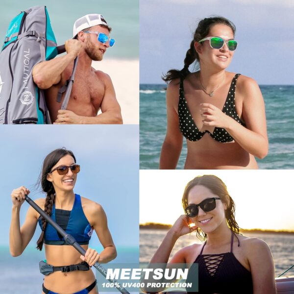 MEETSUN Polarized Sports Sunglasses for Women Men Driving Ru...