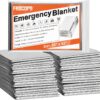 6 Pack Emergency Mylar Blanket, Emergency Blanket Space Blan...