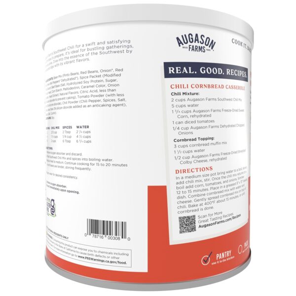 Augason Farms Southwest Chili Mix Can, Certified Gluten Free...