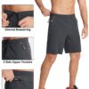 TACVASEN Men's Running Athletic Shorts 9" Quick Dry Workout ...