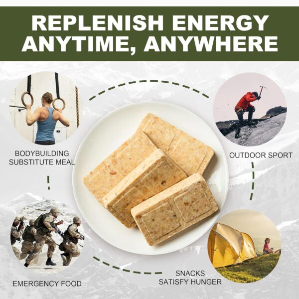 Emergency Food Ration Bars, Survival Food with Tin box, 20 Y...