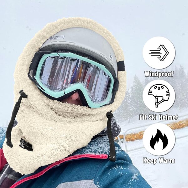 Senllen Balaclava Cold Weather Fleece Windproof Ski Mask Win...