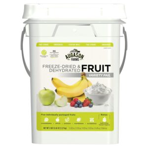 Augason Farms Dehydrated and Freeze-Dried Fruit Variety Pail...
