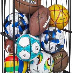 Garage Ball Storage Wall-mounted & Floor Sports Equipment Or...