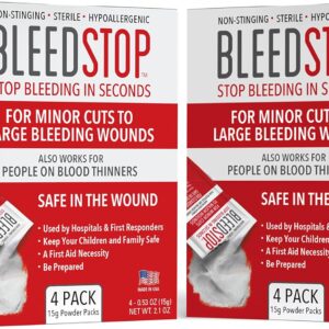 BleedStop First Aid Powder for Blood Clotting, Trauma Kit, ...