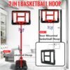 Kids Basketball Hoop with Stand, Adjustable Basketball Set, ...