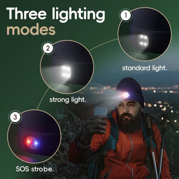 Unisex Beanie with The Light, Gifts for Men Women Husband Hi...