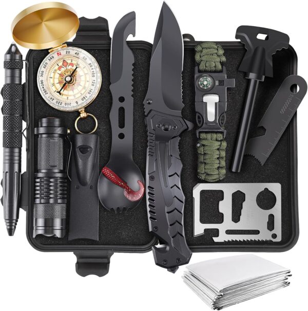 Survival Kits, Gifts for Christmas Men Dad Husband Him, 13 i...