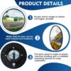 Maitys 2 Pcs Convex Mirror Acrylic Safety Security Traffic C...