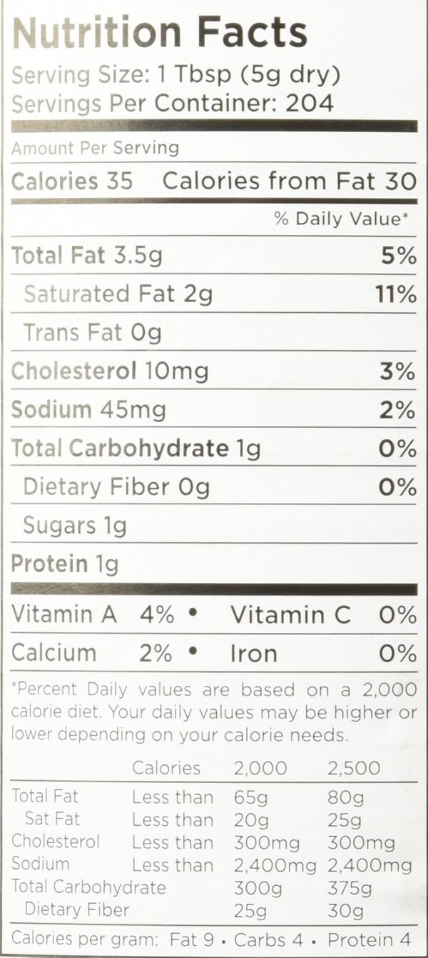 Augason Farms Butter Powder Can, Emergency Food Supply, Ever...