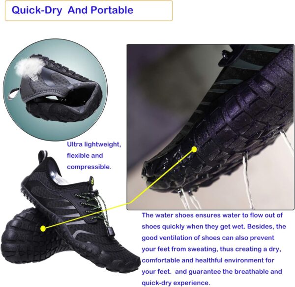 Water Shoes Mens Women Barefoot Shoes Quick Dry Aqua Outdoor...