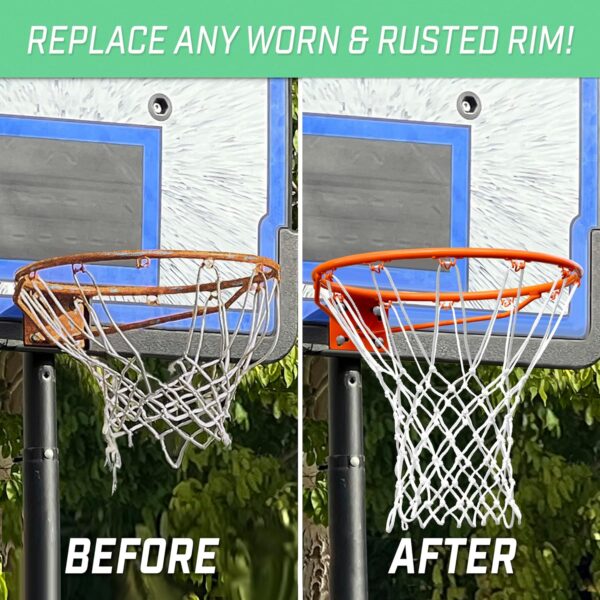 GoSports Regulation 18" Steel Basketball Rim - Choose from F...