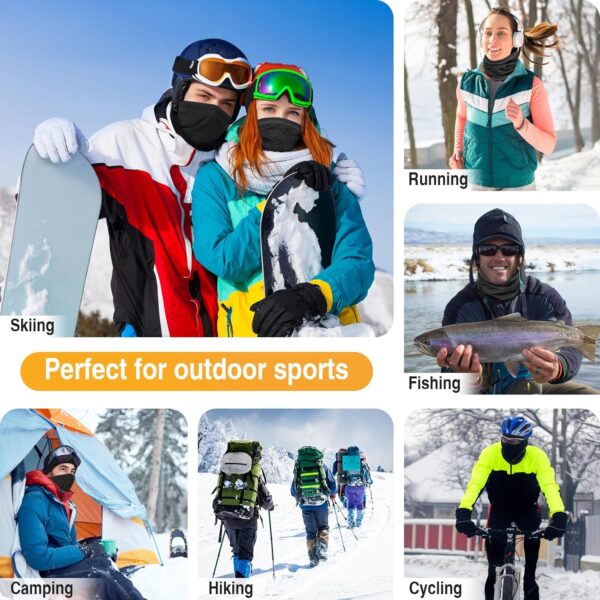 2 Pack Winter Neck Gaiter Warmer for Men&Women,Windproof Fac...