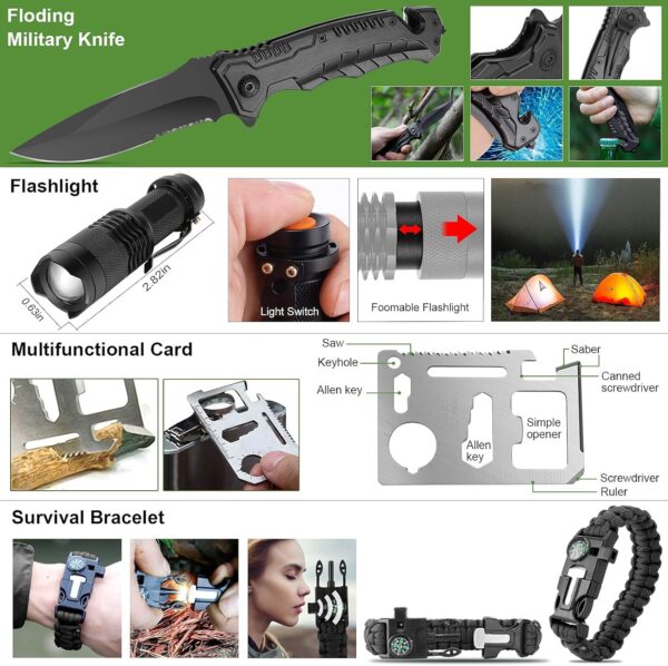 216 Pcs Survival First Aid Kits, Professional Survival Gear ...