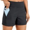 CRZ YOGA Women's Lightweight Mid Rise Hiking Shorts 4'' - St...