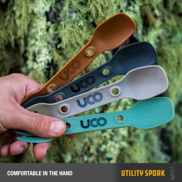 UCO Utility Spork 3-in-1 Combo Spoon-Fork-Knife Utensil, 2-P...