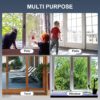 DIIG Sliding Door Security Bar，17.7-50.5inch Adjustable Lock...