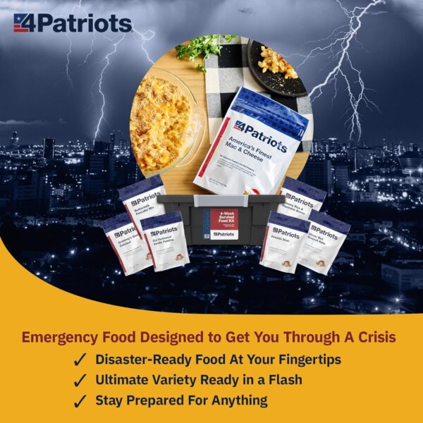 4Patriots 4-Week Survival Food Kit: Emergency Food Supply De...