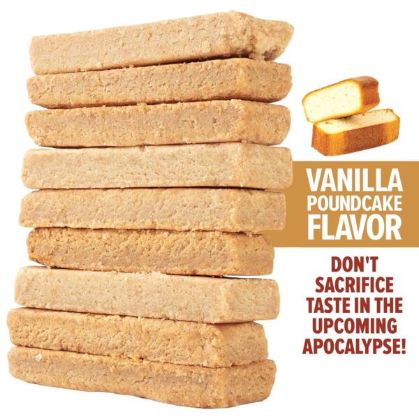 Emergency Food Rations- 3600 Calorie Bar (Vanilla Poundcake)...