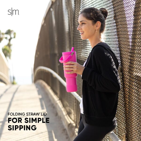 Simple Modern Trek Pivot | 40oz Flip Straw Tumbler with Hand...