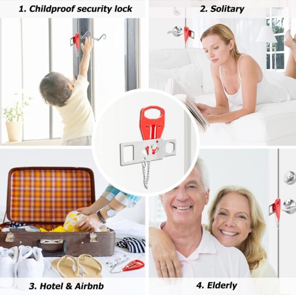 AceMining Portable Door Lock Home Security Door Lock Travel ...
