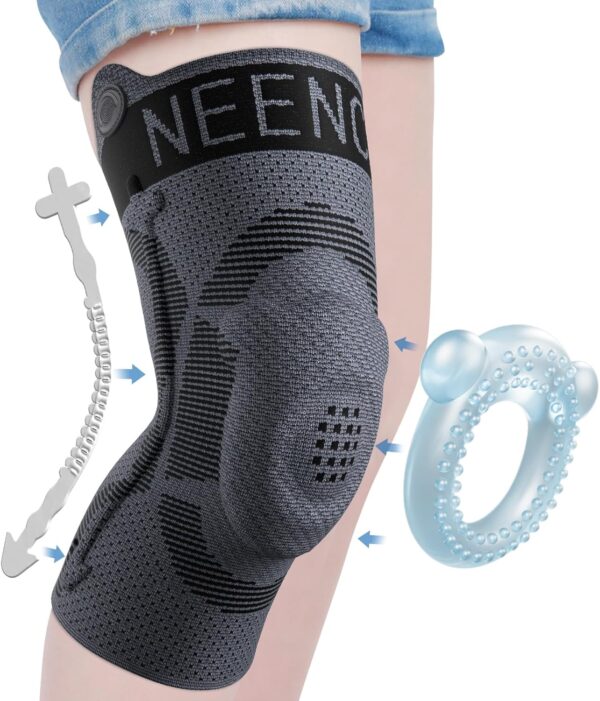 NEENCA Kids Knee Brace Sleeve, Youth Knee Compression Sleeve...