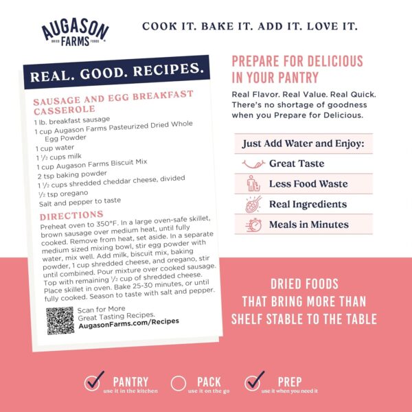 Augason Farms Biscuit Mix Can, Emergency Food Supply, Everyd...