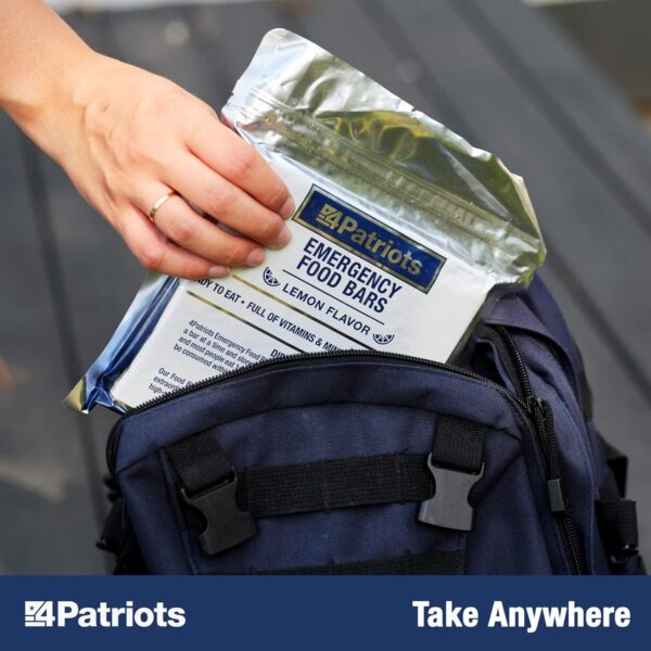 4Patriots Emergency Food Bars: Non-Perishable S.O.S Ration D...