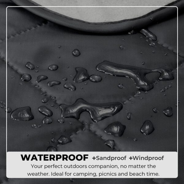BRAWNTIDE Large Outdoor Waterproof Blanket - Extra Thick Fle...