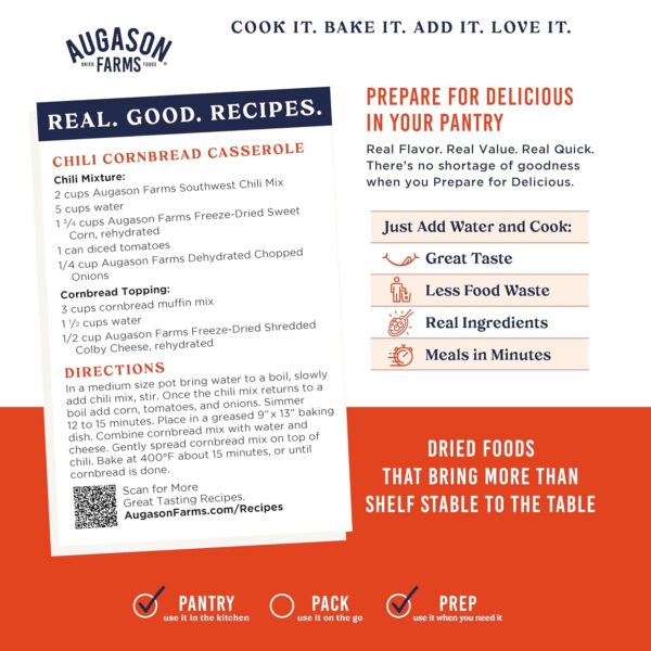 Augason Farms Southwest Chili Mix Can, Certified Gluten Free...