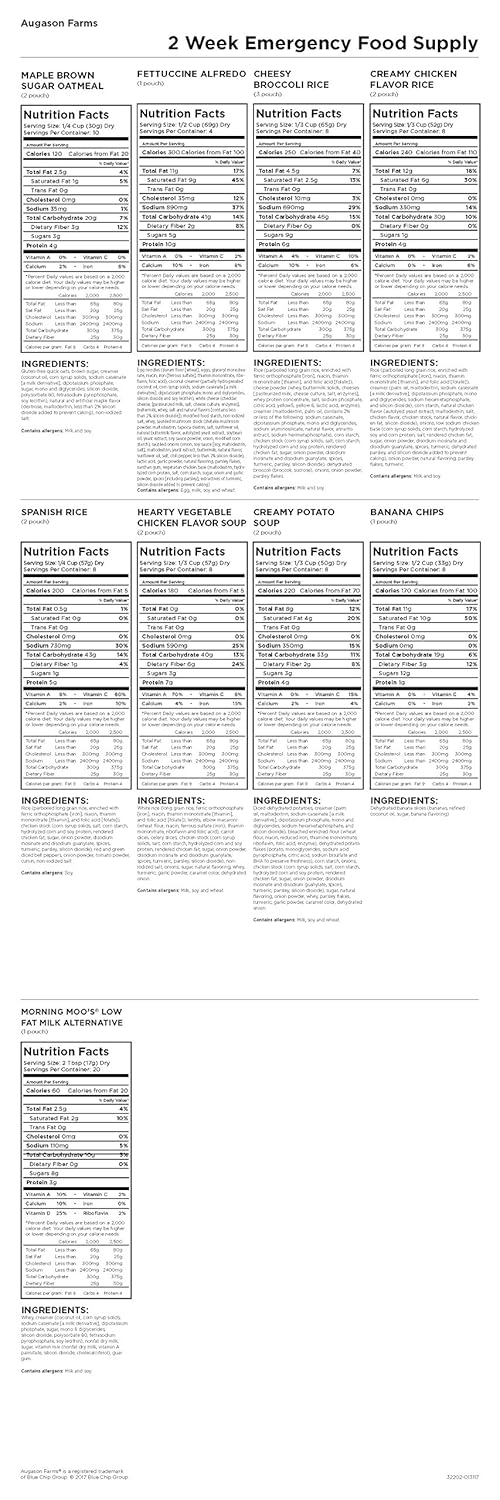 Augason Farms 2 Week 1 Person Emergency Food Supply 14 lb.