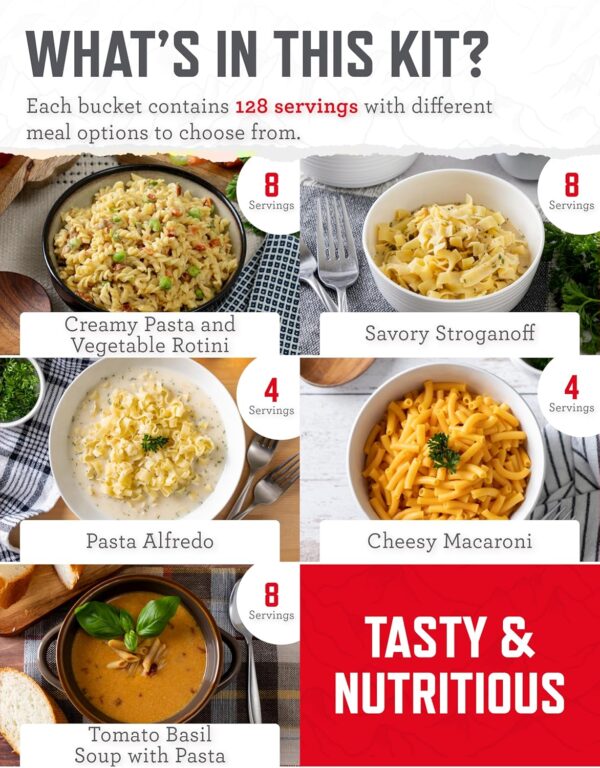 READYWISE - Emergency Food Supply, 132 Servings, 1 Bucket, F...