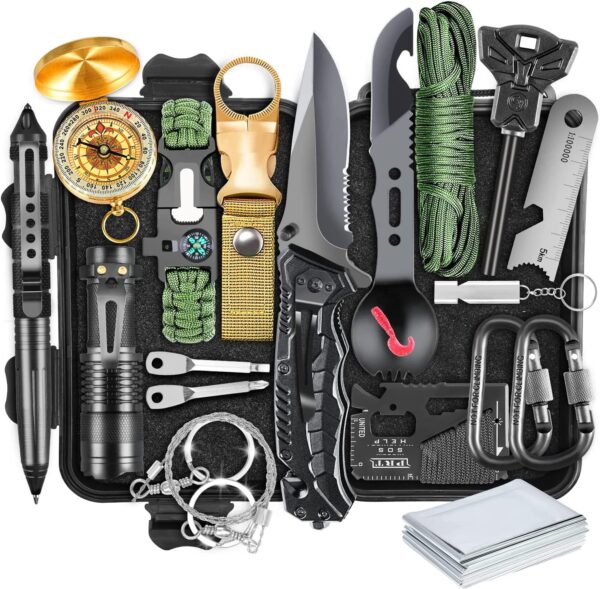 Survival Kit, Gifts for Men Dad Husband, Emergency Survival ...