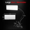 Ampper Acrylic Clip On Security Mirror, Flexible Convex Cubi...