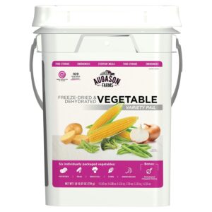 Augason Farms Freeze Dried Vegetable Variety Pail, Emergency...