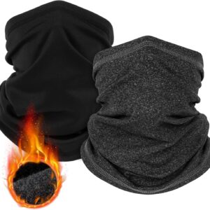 2 Pack Winter Neck Gaiter Warmer for Men&Women,Windproof Fac...