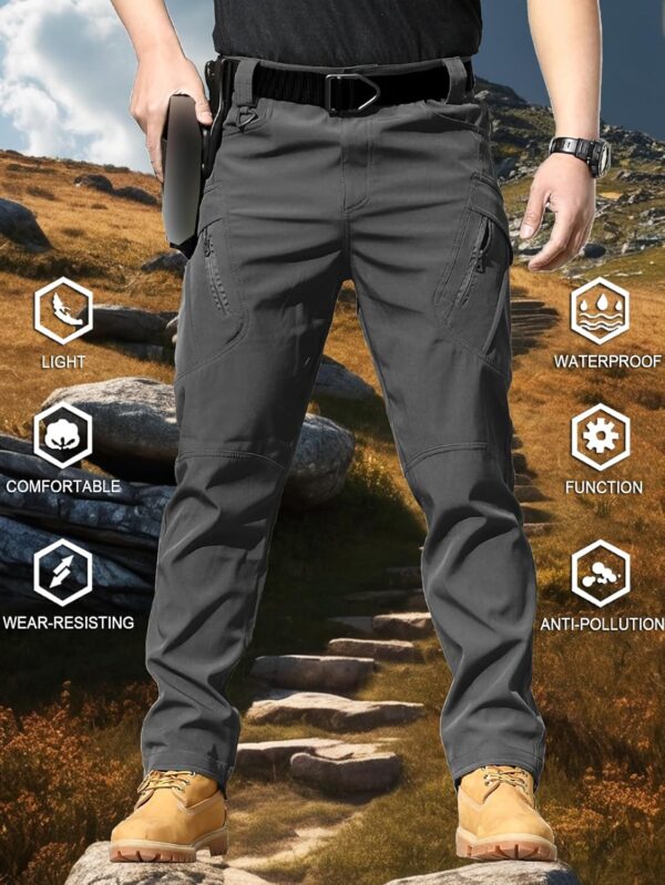 AUTIWITUA Men's Tactical Cargo Pants Water Resistant Lightwe...
