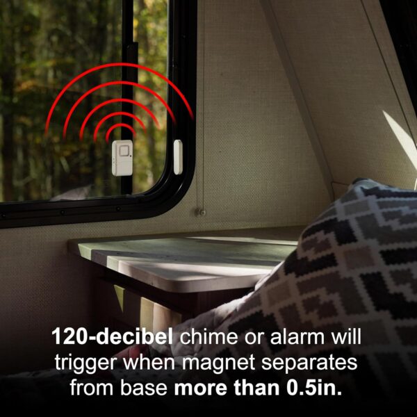 GE Personal Security Window and Door Alarm, 4 Pack, DIY Prot...