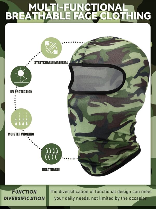 SATINIOR 6 Pcs Ski Mask Cover Balaclava Full Face Mask Summe...