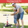 T Ball Set, Tee Ball Set for Kids 3-5 with 6 Large Baseballs...