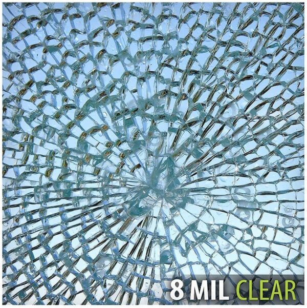BDF S8MC Window Film Security and Safety Clear 8 Mil (36in X...